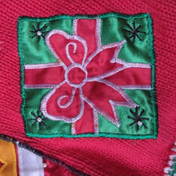 Vintage NutCracker Snowman Cardigan - L - Picture 8 of 10